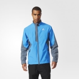 V88n9322 - Adidas GoreTex TwoLayer Jacket With Stretch Blue - Men - Clothing
